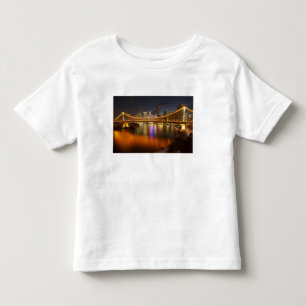 Camiseta Infantil Austrália, Queensland, Brisbane, ponte de matéri