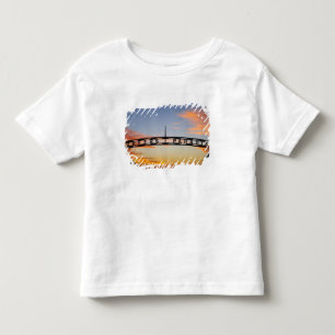 Camiseta Infantil Austrália, Queensland, Gold Coast, Nascer do Sol,