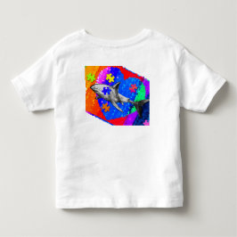 Camiseta Infantil Autismo Shark 5/6T BRANCO