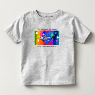 Camiseta Infantil Autismo Tubarão 5/6T CINZA