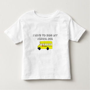 Camiseta Infantil Auto escolar amarelo