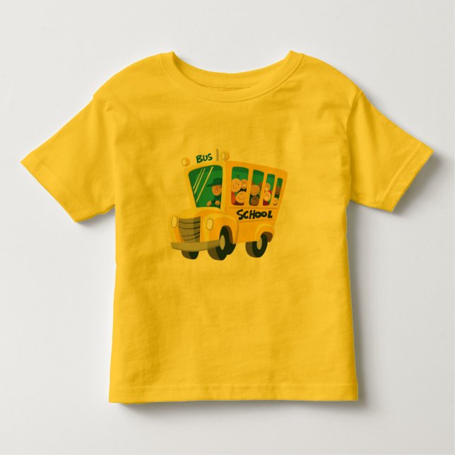 Camiseta Infantil Autocarro school - (Frente)