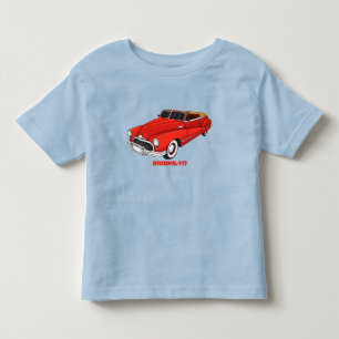 Camiseta Infantil Automóvel clássico vermelho 1948 
