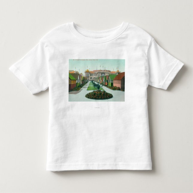 Camiseta Infantil Avenida ViewSanta Cruz da cidade da casa de campo, (Frente)
