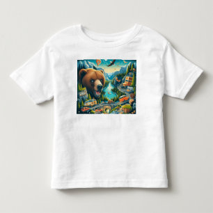 Camiseta Infantil "Aventura em Estradas Selvagens"