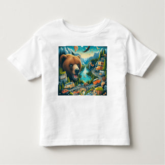 Camiseta Infantil "Aventura em Estradas Selvagens"