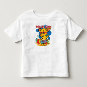 Camiseta Infantil Aventuras à beira-mar: Praia de Verão para Criança