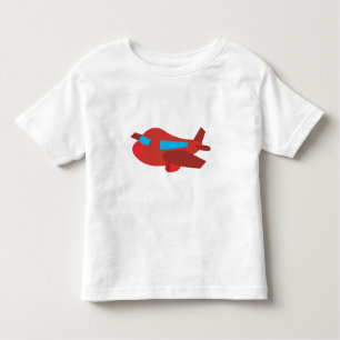 Camiseta Infantil Avião Vermelho e Azul