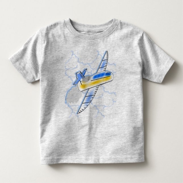 Camiseta Infantil Avião Voador Jet (Frente)