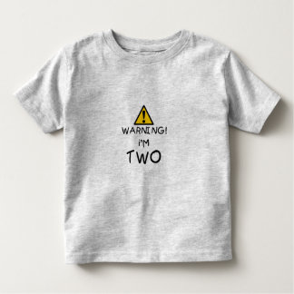 Camiseta Infantil Aviso! Eu sou DOIS