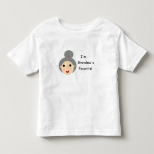 Camiseta Infantil avó, eu sou, avó, favorito!