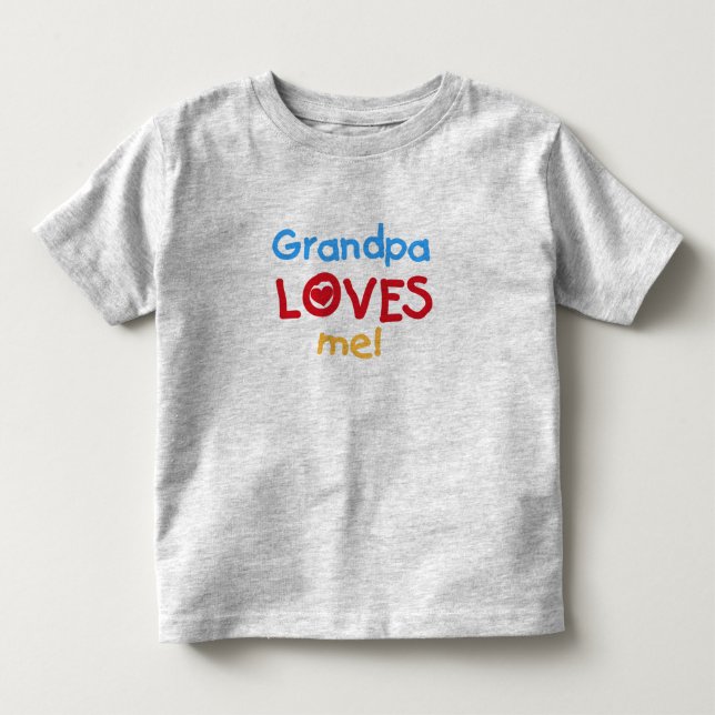 Camiseta Infantil Avô me ama (Frente)