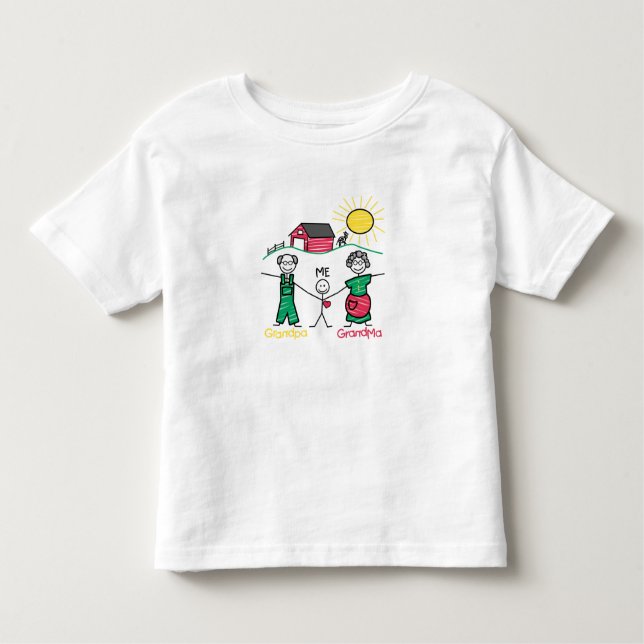 Camiseta Infantil Avó & mim do vovô (Frente)