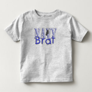 Camiseta Infantil Azul do pirralho do marinho