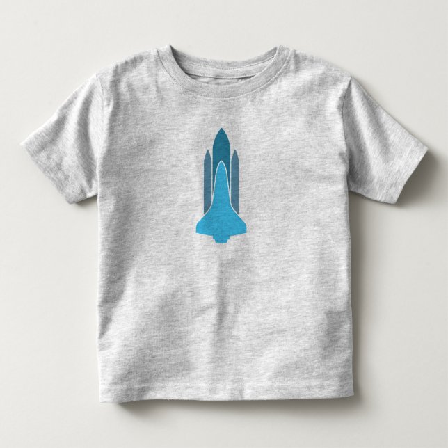Camiseta Infantil {Azul} T do gráfico de Rocket (Frente)