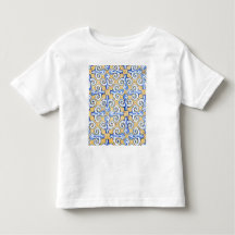 Azulejos Espanhóis - Azulejo Azul, Amarelo e Branc
