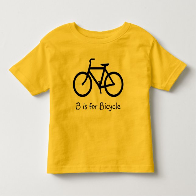Camiseta Infantil B é para Bicicleta (Frente)
