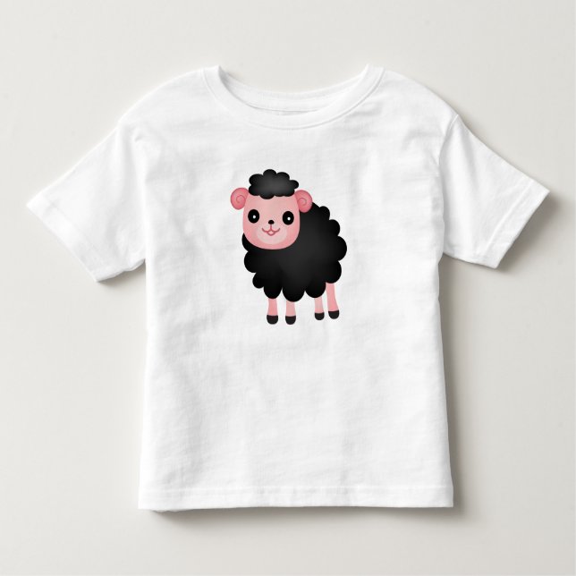Camiseta Infantil Baa Baa Black Sheep (Frente)