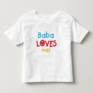 Camiseta Infantil Baba me ama T-shirts e presentes