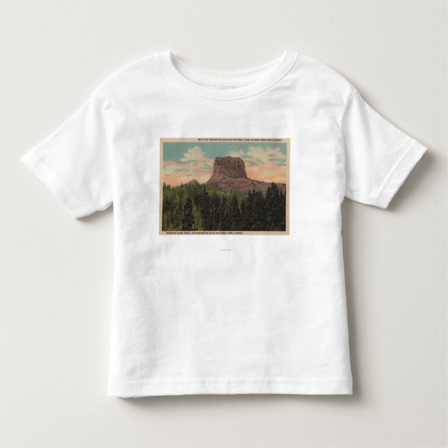Camiseta Infantil Babb, TA - vista da montanha principal grande de (Frente)