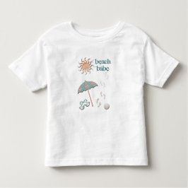Camiseta Infantil Babe da Praia-Guarracha, Bola, Pegadas na Areia