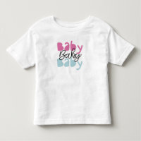 Camiseta Infantil "Baby Baby Baby" com Gráfico Fof