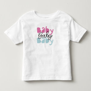 Camiseta Infantil "Baby Baby Baby" com Gráfico Fof