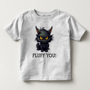 Camiseta Infantil Baby Black Cat Design - Toddler Fine Jersey T Shir