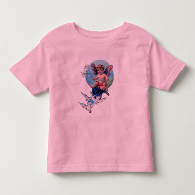 CAMISETA INFANTIL BABY FAIRY COM DOVES (Frente)