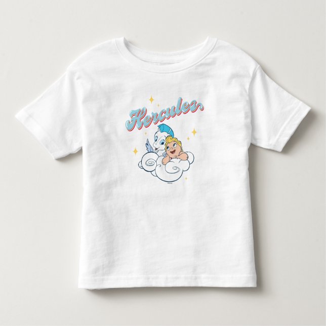 Camiseta Infantil Baby Hercules and Pegasus on a Cloud Toddler T-shi (Frente)