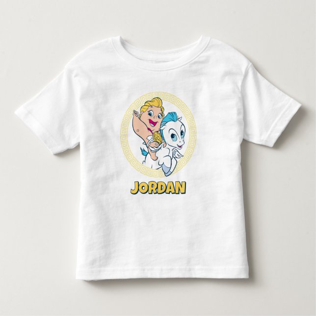 Camiseta Infantil Baby Hercules Riding Pegasus Toddler T-shirt (Frente)