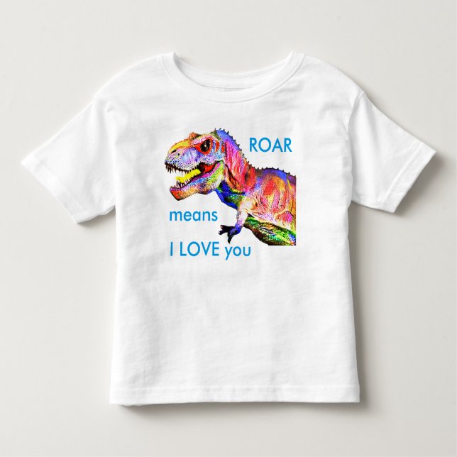 Camiseta Infantil Baby Toddler Dinossaur T-Rex Shirt (Frente)