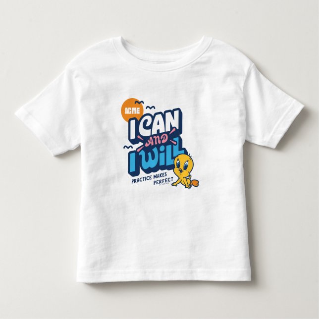 Camiseta Infantil Baby TWEETY™ - Eu Posso E Eu Vou (Frente)