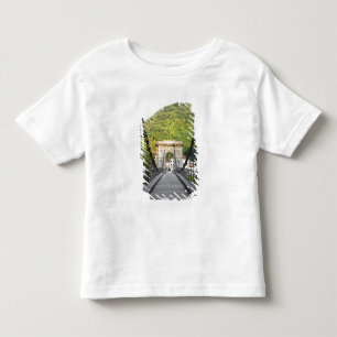 Camiseta Infantil Bagni di Lucca, Toscana, Itália - Uma ponte antiga
