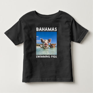 Camiseta Infantil Bahamas Nadando Porcos Exuma