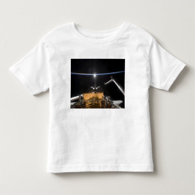 Camiseta Infantil Baía de Carga Espacial Atlântida (Frente)
