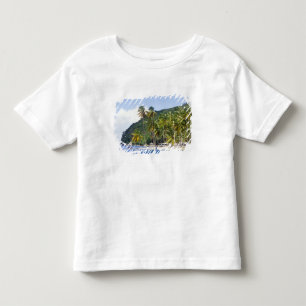 Camiseta Infantil Baía de Marigot, Santa Lúcia, Caribe