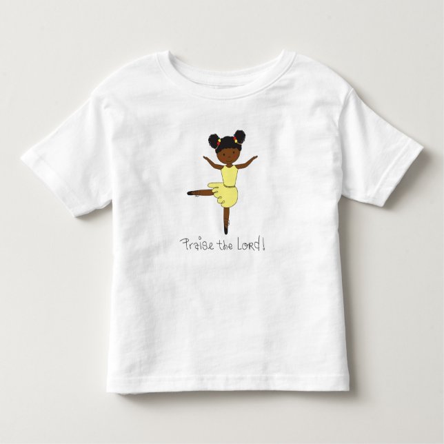 Camiseta Infantil Bailarina etíope (Frente)
