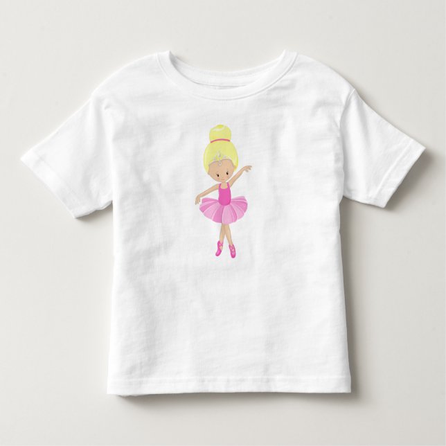 Camiseta Infantil Bailarina, Garota de Ballet, Dançarina de Ballet,  (Frente)