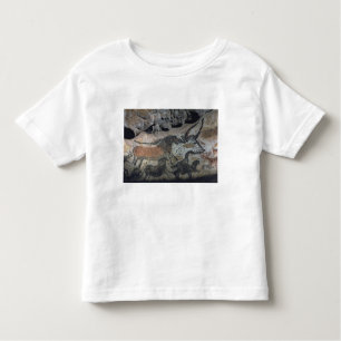 Camiseta Infantil Balance a pintura de um touro e dos cavalos,