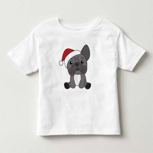 Camiseta Infantil Balão de Natal Francês - Animais de inverno para n (Frente)