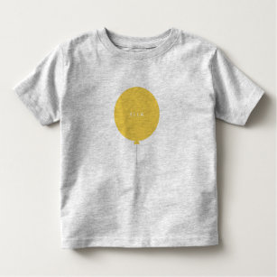 Camiseta Infantil Balão Moderno   Nome dos Crianças Bespoke de Parti