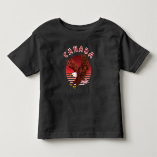 Camiseta Infantil Bald Eagle Wildlife - Canadá
