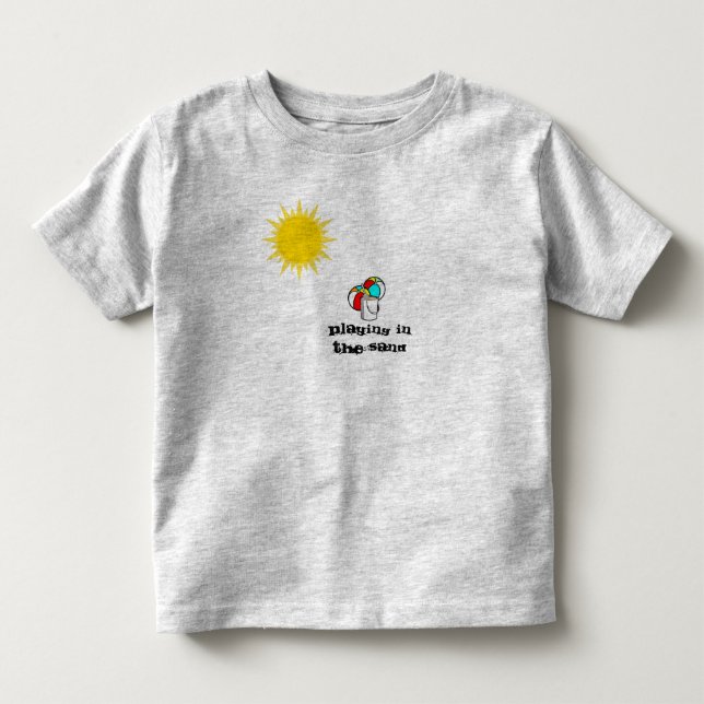 Camiseta Infantil Balde e bolas - (Frente)