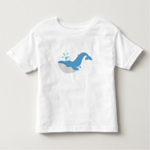 Camiseta Infantil Baleia Azul Profunda