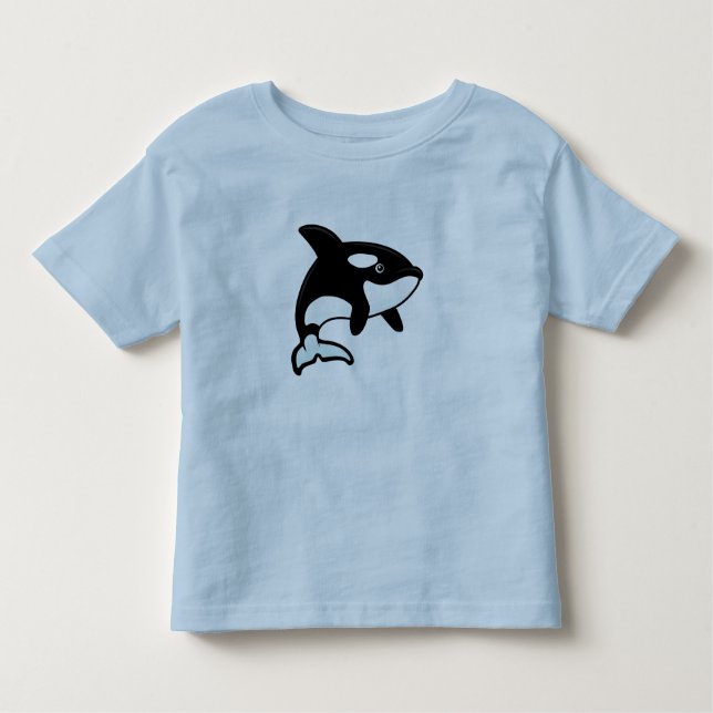 Camiseta Infantil Baleia bonito da orca/assassino (Frente)