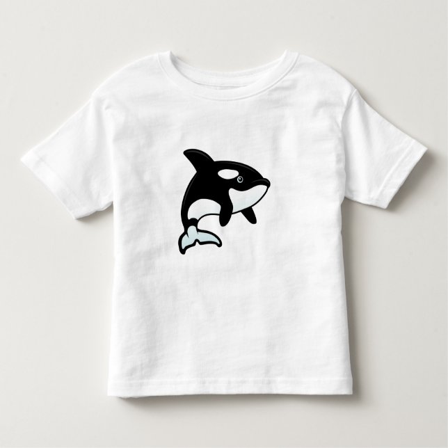 Camiseta Infantil Baleia bonito da orca/assassino (Frente)