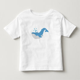 Camiseta Infantil Baleia de Oceano Azul Profundo