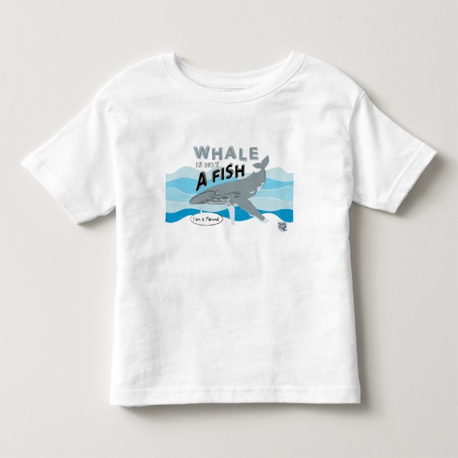 Camiseta Infantil Baleia não é um peixe (Frente)