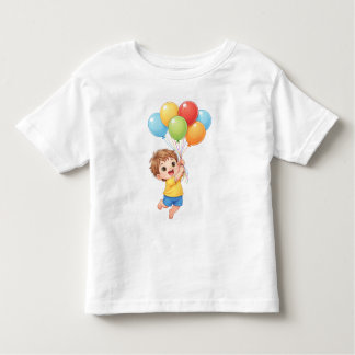 Camiseta Infantil Balloon Birthday Toddler T-Shirt – Happy Little Ki